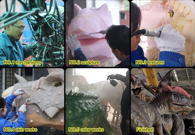 Animatronic Dinosaur Making Steps