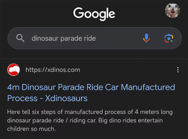 Dinosaur Maker in Google