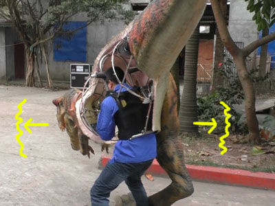 Operate Dino Suit: Sway Body