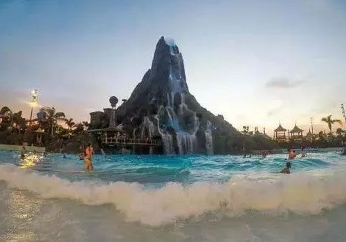 Volcano Decoration at Water Park