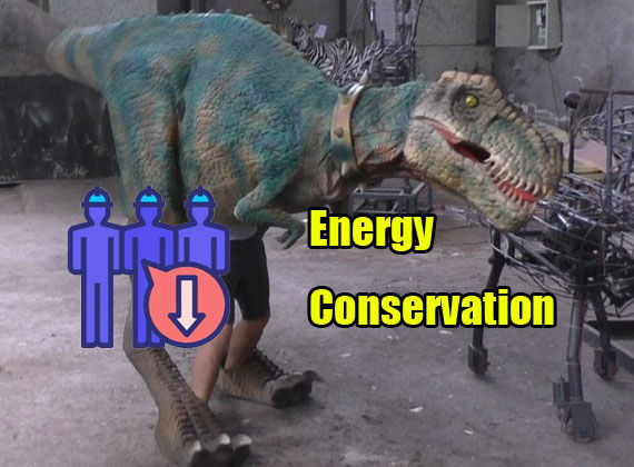 Energy Conservation for Dinosaur Costume