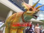 Cartoon Yellow Triceratops Costume