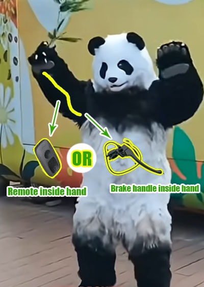 Mouth Opetion Mode Display Inside Animatronics Costume