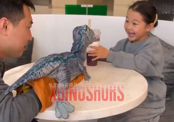 Naughty Blue Raptor Puppet