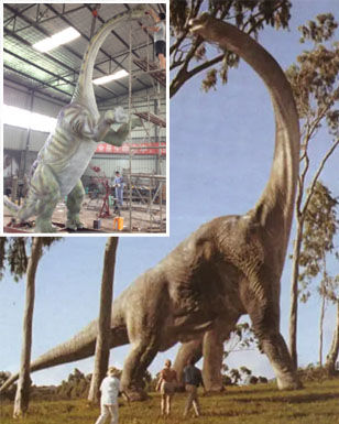 Brachiosaurus Replica at Factory