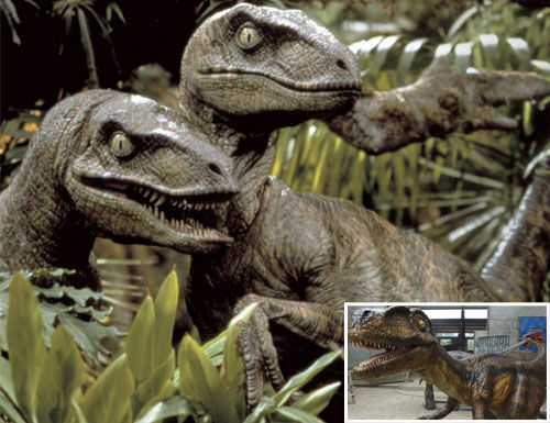 Velociraptor Replica at factory