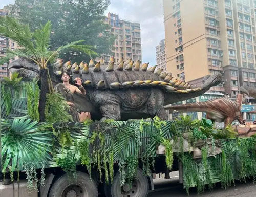 Large Dinosaurs at Truck Float