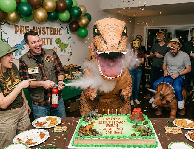 Jurassic Theme Birthday Party