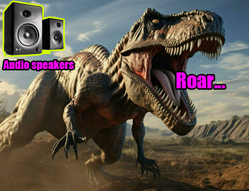 Audio for dinsoaur roars